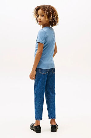 Erkek Çocuk Basic Pamuklu T-Shirt - Mavi | 10 Yaş