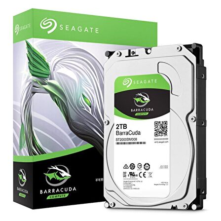 Seagate Barracuda ST2000DM008 Sata 3.0 7200 RPM 3.5 inç 2 TB Harddisk