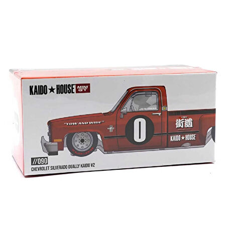 1:64 Diecast Chevrolet Kaido Works V2 Silverado Dually Mini GT Model Araba