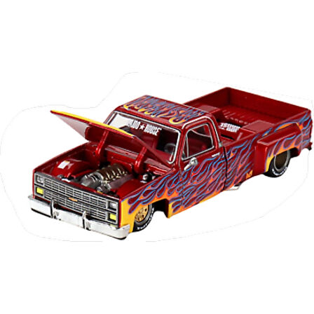 1:64 Diecast Chevrolet Kaido House Fire V1 Silverado Dually Mini GT Model Araba