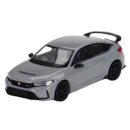 1:64 Diecast Honda Civic Type R Sonic Gray Pearl Mini GT Model Araba