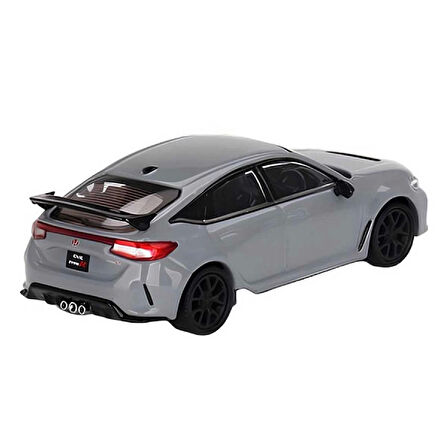 1:64 Diecast Honda Civic Type R Sonic Gray Pearl Mini GT Model Araba
