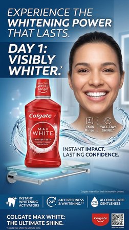 COLGATE MAX WHİTE Ağız Bakım Suyu 500ML