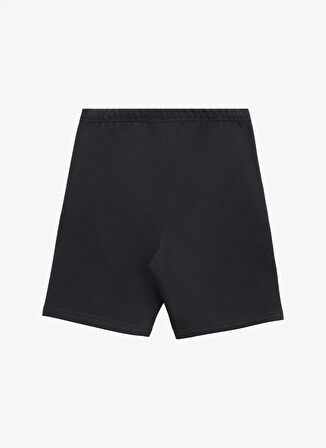 LVGMS5S801UB1-FLEE Siyah Lastikli Bel Normal Kalıp Erkek Şort