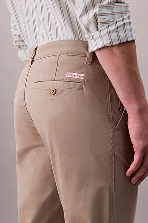 Erkek Slim Fit Pamuklu Chino Pantolon - Bej | 31/30
