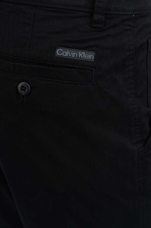 Erkek Slim Fit Pamuklu Chino Pantolon - Siyah | 38/32