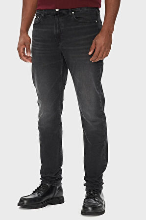 Calvin Klein Jeans Erkek Daralan Paça Siyah Yıkamalı Siyah Jeans LV04RB754G-846