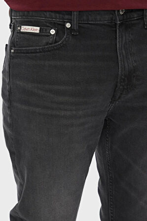 Calvin Klein Jeans Erkek Daralan Paça Siyah Yıkamalı Siyah Jeans LV04RB754G-846