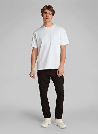 Calvin Klein Jeans Beyaz Erkek T-Shirt LV04RAB812YAA SS REL LIQUID CK MONO