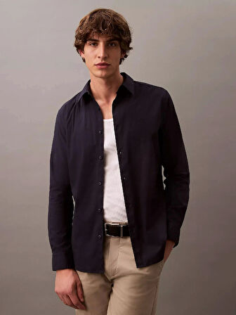 Calvin Klein LS SOLID STRETCH SLIM SHIRT ERKEK Gömlek LV04LB145G-CEF