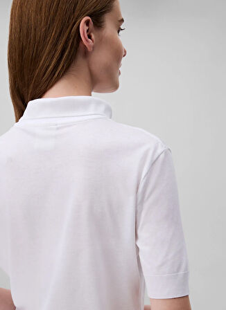 Calvin Klein Gömlek Yaka Düz Beyaz Kadın Bluz LV044B208GYAA