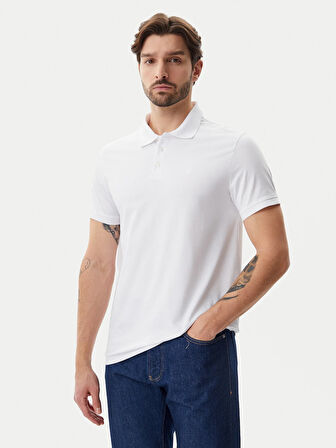 CALVIN KLEIN SS SMOOTH COTTON SOLID POLO Polo Yaka T-shirt