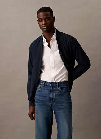 Calvin Klein Normal Mavi Erkek Ceket LV040FM512CJM_LS MATTE BOMBER JACKE