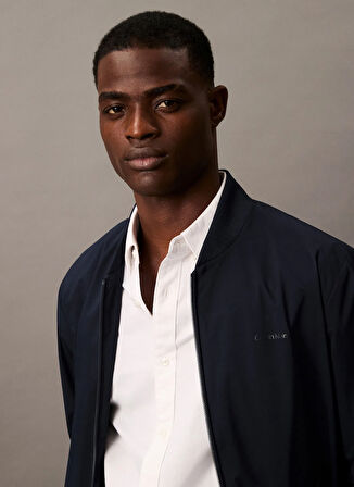 Calvin Klein Normal Mavi Erkek Ceket LV040FM512CJM_LS MATTE BOMBER JACKE