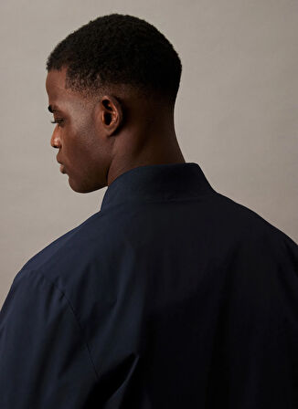 Calvin Klein Normal Mavi Erkek Ceket LV040FM512CJM_LS MATTE BOMBER JACKE