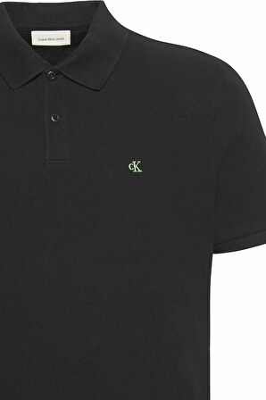 Erkek SS Casual Pique Classic Polo T-Shirt - Siyah | XS