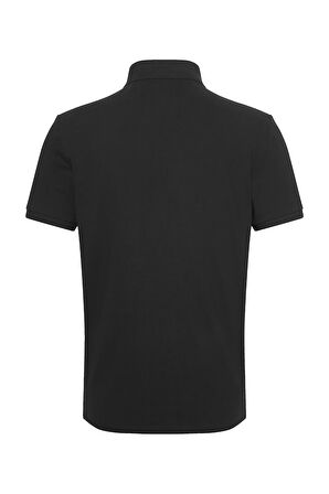 Erkek SS Casual Pique Classic Polo T-Shirt - Siyah | XS