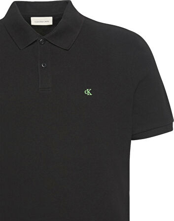 Calvin Klein Jeans SS CASUAL PIQUE CLASSIC POLO Erkek Siyah T-shirt LV040EM269-UB1