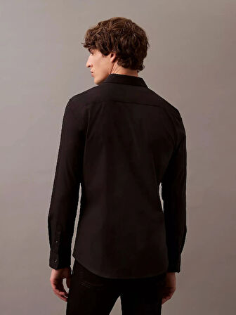 Calvin Klein LS SOLID STRETCH SLIM SHIRT ERKEK Gömlek LV04LB145G-UB1