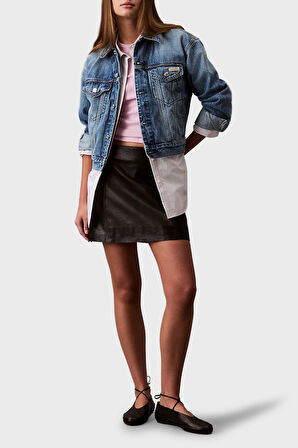 Calvin Klein Kadın Kot Ceket LV047B075G UQY