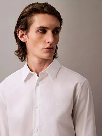 Calvin Klein LS SOLID STRETCH SLIM SHIRT ERKEK Gömlek LV04LB145G-YAA