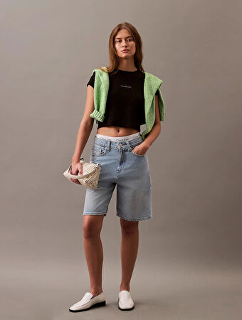 Calvin Klein Kadın  Siyah Monogram  T-Shirt