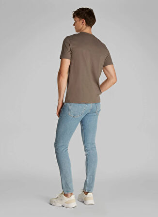 Calvin Klein Jeans Kahve Erkek T-Shirt LV040EM286RMT SS HERO MONOLOGO 30S