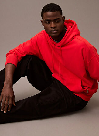 Calvin Klein Jeans Normal Paça Siyah Erkek Kargo Pantolon LV040EM616UB1 CO PULL ON STRAIGHT C