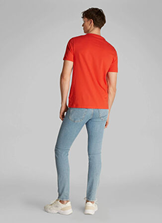 Calvin Klein Jeans Kırmızı Erkek T-Shirt LV040EM286TNC SS HERO MONOLOGO 30S