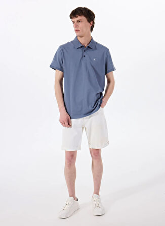Calvin Klein Jeans Mavi Erkek Polo T-Shirt LV040HM281FCG SS SMOOTH COTTON POLO