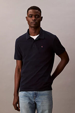 Erkek Polo Yaka Pike T-Shirt - Lacivert | M