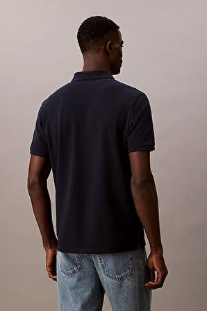 Erkek Polo Yaka Pike T-Shirt - Lacivert | M