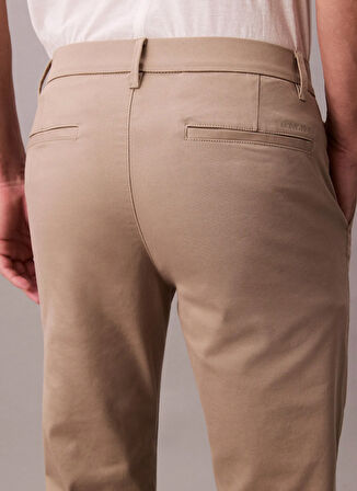 Calvin Klein Normal Bel Normal Paça Normal Kahve Erkek Pantolon LV040EM633RAK_SLIM COTTON STRETCH C