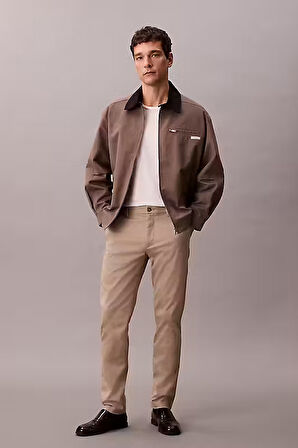 Erkek Slim Fit Esnek Kumaşlı Chino Pantolon - Bej | 33/32