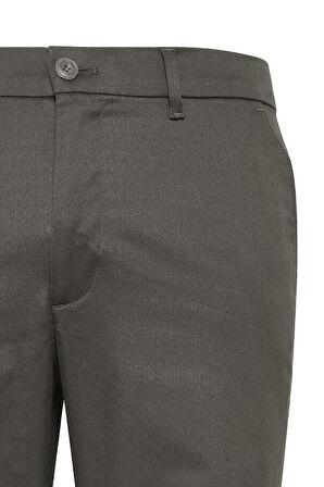 Erkek Slim Fit Esnek Pamuklu Chino Pantolon - Haki | 31/30
