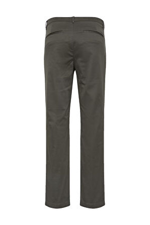 Erkek Slim Fit Esnek Pamuklu Chino Pantolon - Haki | 34/32