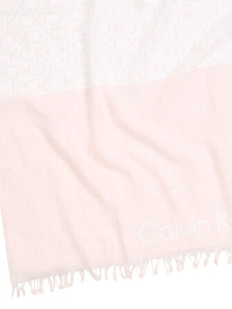 MONOGRAM COTTON GAUZE STOLE