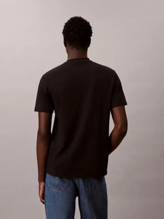 CALVIN KLEIN Erkek Marka Logolu Günlük Kullanıma Uygun SİYAH T-Shirt LV04RAB810 UB1