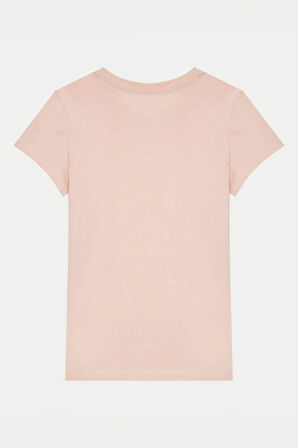Kız Çocuk Ck Micro Monogram Logo T-Shirt - Pembe | 8 Yaş