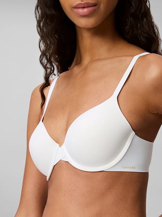 CALVIN KLEIN Kadın Marka Logolu Şık Tasarımlı Günlük Kullanıma Uygun Beyaz Sütyen LV000F3837 100