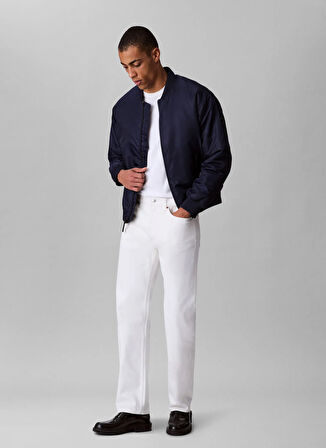Calvin Klein Jeans Normal Bel Straight Beyaz Erkek Denim Pantolon LV04LB781GASN STNDRD STRGHT CHALK W