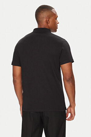 Erkek Supima Pamuklu Polo T-Shirt - Siyah | M