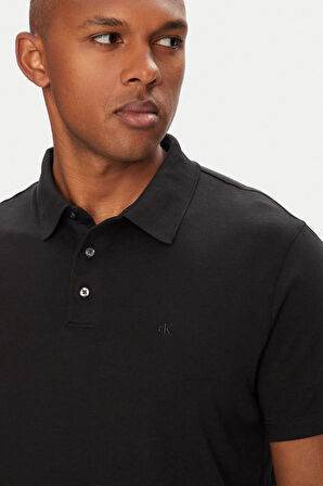 Erkek Supima Pamuklu Polo T-Shirt - Siyah | M