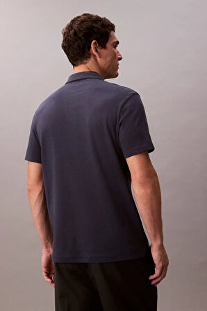 Erkek Regular Fit Monogram Nakışlı Polo T-Shirt - Lacivert | M