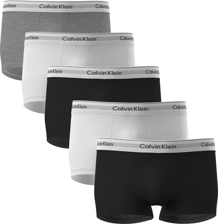 CALVIN KLEIN Erkek Marka Logolu Günlük Kullanıma Uygun Siyah-Beyaz-Gri Boxer LV00NB4390 6H3