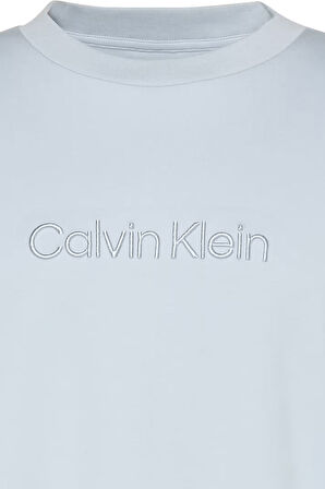 Erkek Relaxed Fit Logo Nakışlı T-Shirt - Mavi  | S