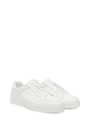 Calvin Klein Kadın Sneaker Ayakkabı-HM0HM01899WHITE