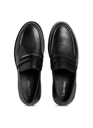 Calvin Klein Siyah Erkek Loafer FLEX DRESS LOAFER W/BIT LTH