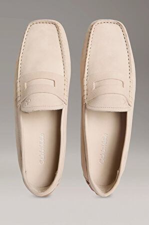 Calvin Klein Nubuk Penny Driver Erkek  Bej Sneaker HM0HM01866-ACE