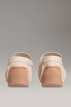 Calvin Klein Nubuk Penny Driver Erkek  Bej Sneaker HM0HM01866-ACE